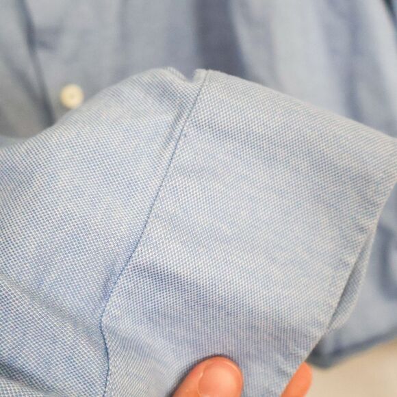 Faherty Reserve Men's Button Down Twill Shirt Light Blue  - XL - Picture 5 of 7